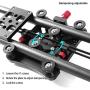 GVM Camera Slider,31”/80cm Adjustable Carbon Fiber Dolly Rail Track Stabilizer Sturdy Video Shot Slider with 6 Bearings for DSLR Camera DV Video Movie and Photography