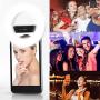 Selfie Ring Light Rechargeable Selfie Fill Ring Light with 36 LED & 3 Lighting Modes Adjustable Brightness Phone Camera Circle Light for iPhone 7 8 Plus X Xr Xs Max 11 Pro,iPad,Computer,Laptop (White)