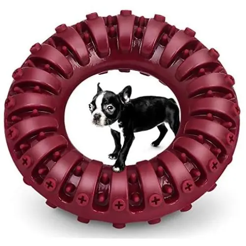 ATGETY 100% Safe & Durable Non-Toxic Dog Chew Toys for Aggressive Chewers - Indestructible Power Chew Toys for Medium/Large Dogs, Perfect Teething Playing Toys, Donut ATGETY 100% Safe & Durable Non-Toxic Dog Chew Toys for Aggressive Chewers - Indestructible Power Chew Toys for Medium/Large Dogs, Perfect Teething Playing Toys, Donut