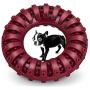ATGETY 100% Safe & Durable Non-Toxic Dog Chew Toys for Aggressive Chewers - Indestructible Power Chew Toys for Medium/Large Dogs, Perfect Teething Playing Toys, Donut