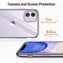 TORRAS Crystal Clear iPhone 11 Case, [10X Anti-Yellowing] Thin Slim [Anti-Scratch] Shockproof Soft TPU Rubber Cover Case for iPhone 11 6.1 inch, Purple