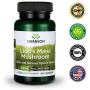 Swanson Lions Mane Mushroom Memory Support Mental Focus Brain Booster Herbal Supplement Hericium Erinaceus (Mycelium Biomass) 500 mg 60 Capsules (2 Pack)