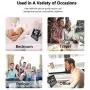 Anti-Blue Light 3D Screen Magnifier with Bluetooth Speaker, HD Protable Movie Video Game Screen Amplifier with Foldable Holder Stand, Support All Smartphones