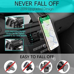 Clip Car Phone Mount Miracase Upgrade 2 in 1 Magnetic Air Vent Phone Holder for Car Designed for Cell Phone Compatible with iPhone X Xs Max XR 8 Plus 7 Plus Galaxy S20 S10 S9 Google