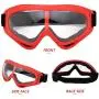 Valleycomfy 4 Pack Skiing Goggles, Adjustable Protective Motorcycle Goggles, Riding Safety Glasses, UV Protection Anti Fog Snow Goggles for Men Women Youth Kids