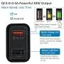 Fast Charge 3.0 USB Charger, Pofesun 4Pack 30W QC 3.0 USB Wall Charger Adapter Adaptive Fast Charging Block Compatible Samsung Galaxy S10 S9 S8 Plus S7 S6 Note 8 9 10,iPhone,LG,Wireless Charger-Black