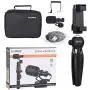 Comica Smartphone Video Rig Kit CVM-VM10-K2 Mini Tripod with Cardioid Directional Shotgun Video Microphone for iPhone 7 8 Plus XS max XR 11,Samsung S9 S10,LG Android Phones etc.(1/4&quot Jack)
