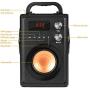 TAMPROAD 20W Portable Bluetooth Speaker with Subwoofer Rich Bass Wireless Stereo Outdoor/Indoor Speakers Support Remote Control FM Radio TF Card LCD Display for Home Party Smartphone Computer PC