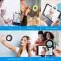 (2020 Upgraded New Version) Selfie Ring Light, 3 Lighting Modes Rechargeable Clip on Fill Light, Adjustable Brightness Phone Camera Circle Light for iPhone X Xr XsMax 11 Pro Android iPad(Black) (2020 Upgraded New Version) Selfie Ring Light, 3 Lighting Modes Rechargeable Clip on Fill Light, Adjustable Brightness Phone Camera Circle Light for iPhone X Xr XsMax 11 Pro Android iPad(Black)