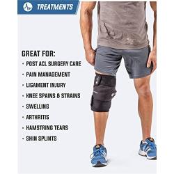 ActiveWrap Knee Ice Pack Wrap for Knee Pain ACL Injuries with Reusable Hot Cold Packs - Small/Medium