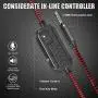 BENGOO M202 Gaming Headset Headphones for Xbox One PS4 PC, Stereo Surround Sound Over Ear Headset with Noise Cancelling Mic, Soft Memory Earmuffs for Laptop, Mac, Nintendo Gamecube -Red BENGOO M202 Gaming Headset Headphones for Xbox One PS4 PC, Stereo Surround Sound Over Ear Headset with Noise Cancelling Mic, Soft Memory Earmuffs for Laptop, Mac, Nintendo Gamecube -Red