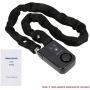 Solebe Bluetooth Smart Chain Lock Bike/Motorcycle/Gate/Door Keyless Lock with Anti Theft Alarm 110dB Phone APP Control(Black 31.5 Inch)