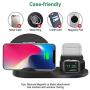 Nroech Wireless Charger 3 in 1 15W Fast Charging Station for Apple iWatch Series 5/4/3/2/1,AirPods, Compatible with iPhone 11 Series/XS MAX/XR/XS/X/8/8 Plus/Samsung