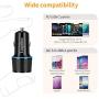 Fast PD USB C Car Charger,Compatible with Samsung Galaxy note20/10/9,S20 /S20/S10/S9/S8, Google Pixel 4/4XL/3XL/3/3a, Power Delivery & Quick Charge 3.0(Fast Charging USB C Cord 3.3Ft 2 Pack Included)