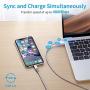 ESR USB C to Lightning Cable, [0.6ft MFi-Certified], Braided Nylon Power Delivery Fast Charging for iPhone SE/11/11 Pro/11 Pro Max/XR/XS Max/XS/X, for Use with Type-C Chargers, Silver
