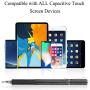 Zsdele Fine Point Pro Stylus Pen with Clear Disc for iPhone, iPad, iPad Pro, Samsung Galaxy Cellphones & Tablets and All Other Touch Screen Devices (3Pcs with Accessories)
