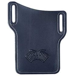 EASYANT PU Leather Cell Phone Holster Universal Case Sheath with Belt Hole Blue