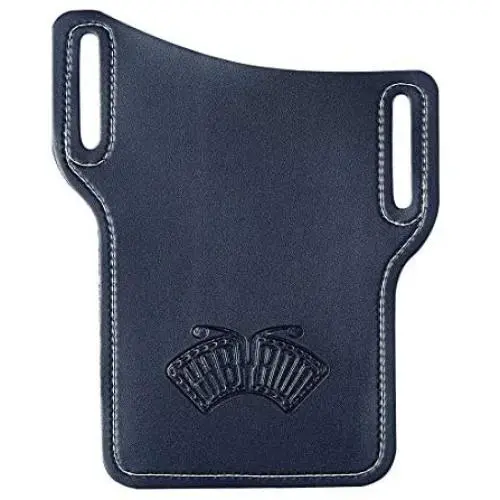 EASYANT PU Leather Cell Phone Holster Universal Case Sheath with Belt Hole Blue EASYANT PU Leather Cell Phone Holster Universal Case Sheath with Belt Hole Blue