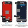 for iPhone 8 Screen Replacement, LCD Display 3D Touch Screen Digitizer Full Assembly with Proximity Sensor, Ear Speaker and Front Camera (Screen Replacement for iPhone 8 Black)