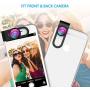 VicTsing Phone Camera Lens, 180° Fisheye Lens+0.65X Wide Angle Lens & 10X Macro Lens (Screwed Together), Clip on Cell Phone Lens Kits Compatible with iPhone 8/7/6s, Most Android and Smart Phone