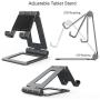 Adjustable iPad Stand, Tablet Stand Holders, Cell Phone Stands, iPhone Stand, Nintendo Switch Stand, iPad Pro Stand, iPad Mini Stands and Holders for Desk (4-10 inch)