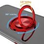 Galaxy Note 20 Ultra Case, Clear Ring Metal Holder Kickstand Magnetic Car Thin Fit Soft TPU Silicone Flexible for Samsung Galaxy Note 20 Ultra 6.9 Inch (Blue)