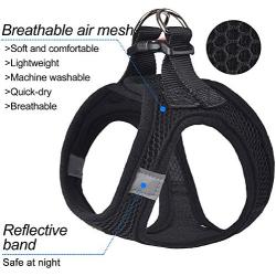 matilor 2 Packs Dog Harness Step-in Breathable Puppy Cat Dog Vest Harnesses for Small Medium Dogs