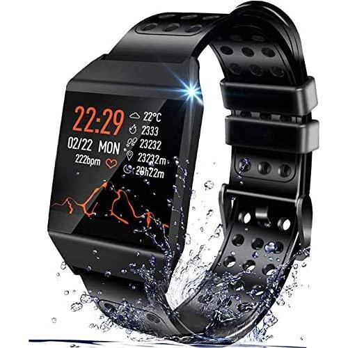 Smart Watch Compatible with iPhone and Android Phones, IP67 Waterproof, Fitness Tracker Watch with Pedometer Heart Rate Monitor Blood Oxygen Sleep Tracker, Smartwatch for Men Women Kids