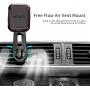 Magnetic Air Vent Car Phone Mount, Long Arm Air Vent Phone Holder with 360 Rotation Design, Built-in 6 Strong Magnets, Universal Car Magnetic Vent Holder for All Cell Phone & Mini Tablet