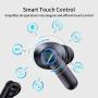Wireless Earbuds,Bluetooth Earbuds Bluetooth 5.0 Stereo Earbuds IPX6 Waterproof Sport Wireless Headphones Touch Control Bluetooth Headphones 25 Hrs Play Time with Charging Case/Mics