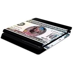 MightySkins Skin Compatible with Sony PS4 Slim Console - Monroe Currency | Protective, Durable, and Unique Vinyl Decal wrap Cover | Easy to Apply, Remove, and Change Styles | Made in The USA