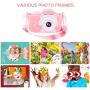 Joytrip Kids Camera for Girls Gifts HD 2.0 Inches Screen Kids Video Camera Anti-Drop Children Selfie Toy Camera Mini Cartoon Child Camcorder for 3-14-Year-Old with Soft Silicone Case (Pink)