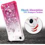 Ruky iPhone 6 6S 7 8 Case, iPhone SE 2020 Case, Glitter Gradient Quicksand Series Bling Liquid Floating TPU Bumper Cushion Protective Girls Women Case for iPhone 6/6s/7/8/SE 2020 4.7", Gradient Pink