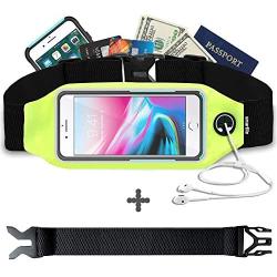 Smartlle Fanny pack, Running Belt, Waist Bag for Women & Men for iPhone 11/11 Pro/11 Pro Max/XR/XS Max/X/XS/8 7 6 6S Plus, Samsung Galaxy S/Note, All Mobiles up to 6.7,Gym Workout Fitness Gear-Green