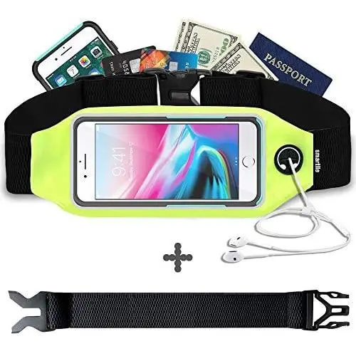 Smartlle Fanny pack, Running Belt, Waist Bag for Women & Men for iPhone 11/11 Pro/11 Pro Max/XR/XS Max/X/XS/8 7 6 6S Plus, Samsung Galaxy S/Note, All Mobiles up to 6.7,Gym Workout Fitness Gear-Green Smartlle Fanny pack, Running Belt, Waist Bag for Women & Men for iPhone 11/11 Pro/11 Pro Max/XR/XS Max/X/XS/8 7 6 6S Plus, Samsung Galaxy S/Note, All Mobiles up to 6.7,Gym Workout Fitness Gear-Green