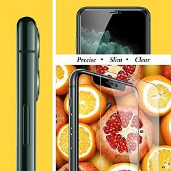 BAZO 2 Pack Screen Protector Tempered Glass and 2 Pack Camera Lens Protector for iPhone 11 Pro Max (6.5 inch) [Anti-Scratch] [Alignment Easy Installation Frame] HD [Fit with Most Cases]