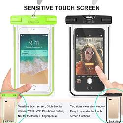 smartlle Waterproof Phone Pouch, Universal Waterproof Phone case, Dry Bag Outdoor Beach Bag for iPhone 11/11 Pro/11 Pro Max/XR/SE/XS/8 7 6S Plus, Samsung Galaxy, and Other Phones Up to 6.9-4 Pack