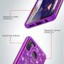 Cbus Wireless Sparkling Glitter Bling Phone Case Compatible with Samsung Galaxy A21 (Purple)