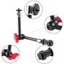 pangshi 11inch Adjustable Articulating Friction Magic Arm & Large Super Clamp Compatible with DSLR Camera Rig, LED Lights, Flash Light, LCD Monitor