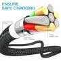 USB C Cable, MARGE PLUS Type C Charging Cable 3 Pack (6Ft) Braided Fast Charging Cord Compatible with Samsung Galaxy A20 A50 A51 A71 A10 A10e S10 S20 Plus Note10, LG Stylo 5 4,and Other USB C Device