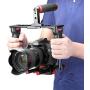 Neewer Film Movie Making Camera Video Cage Kit Includes: (1)Video Cage(1)Top Handle Grip(1)Shoe Mount(2)15mm Rod for Canon Nikon Sony and Other DSLR Cameras,Mount Follow Focus,Matte Box (Red+Black)