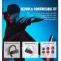 Zermatt Bluetooth 5.0 Wireless Sport Headphones with Adjustable Ear Hooks,Digital Intelligence LED Display,IPX7 Waterproof,50H Playtime,TWS Stereo,Built-in Mic,Single/Dual Mode for Running Gym Workout
