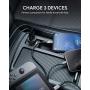 USB C Car Charger, AUKEY 36W 3-Port Fast Car Charger with 18W Quick Charge 3.0, 12V 3A PD Car Charger for iPhone 11 Pro Max XS XR X 8, AirPods, iPad, Samsung S20 Note 10, Google Pixel 4 4XL, Switch