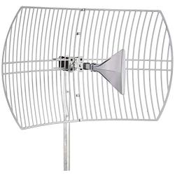 Ultra Wide-Band Cellular Antenna (Long Range) High Gain Parabolic Grid (Weatherproof) Outdoor Cell Phone Booster (26 dBi Gain) T-Mobile, Verizon, AT&T, LTE, 3G, 4G, 5G, 5Ge, GSM