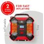 Helteko Air Compressor Tire Inflator - DC 12V Tire Pump for Car Tires with Dual Motors and LED Light - Digital Auto Air Pump with Carrying Case – Portable Air Compressor for Car, Bicycle, Inflatables