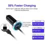 USB C Car Charger, 3.4A Fast Charging USB Car Adapter with 3ft USB Type C Cable for Samsung Galaxy S20+ S20 S10 Plus S10e S9 S8 A51 Note 10+ A20 A10e Google Pixel 3A 4 XL LG Stylo 4 5 6 K51 G7 G8