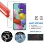 [3-Pack] PULEN Screen Protector for Samsung Galaxy A51 Tempered Glass,9H Hardness HD Clear Scratch Resistant Bubble Free Anti-Fingerprints with Easy Installation Tray