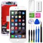 SunlerPro for iPhone 8Plus White Screen Replacement 5.5",LCD Display & Touch Screen Digitizer with 3D Touch Full Assembly Set for iPhone 8plus 5.5 inch with Repair Tool kit