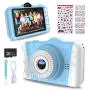 WOWGO Kids Digital Camera - 12MP Childrens Camera with Large Screen for Boys and Girls, 1080P Rechargeable Electronic Camera with 32GB TF Card WOWGO Kids Digital Camera - 12MP Childrens Camera with Large Screen for Boys and Girls, 1080P Rechargeable Electronic Camera with 32GB TF Card