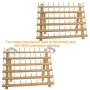 New brothread 2X60 Spools Wooden Thread Rack/Thread Holder Organizer with Hanging Hooks for Embroidery Quilting and Sewing Threads